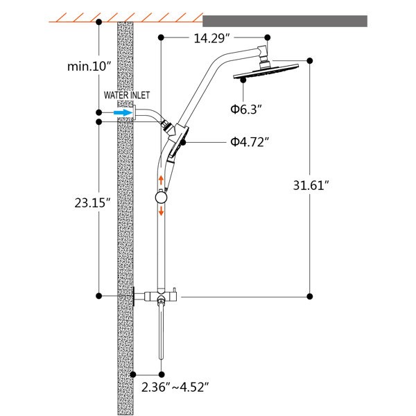 Bright Showers Multi Function Dual Shower Head Wayfair.ca